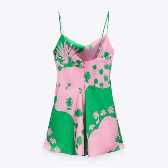 NWT ZARA Satin Effect Dress S Blogger’s Favorite - Picture 5 of 8